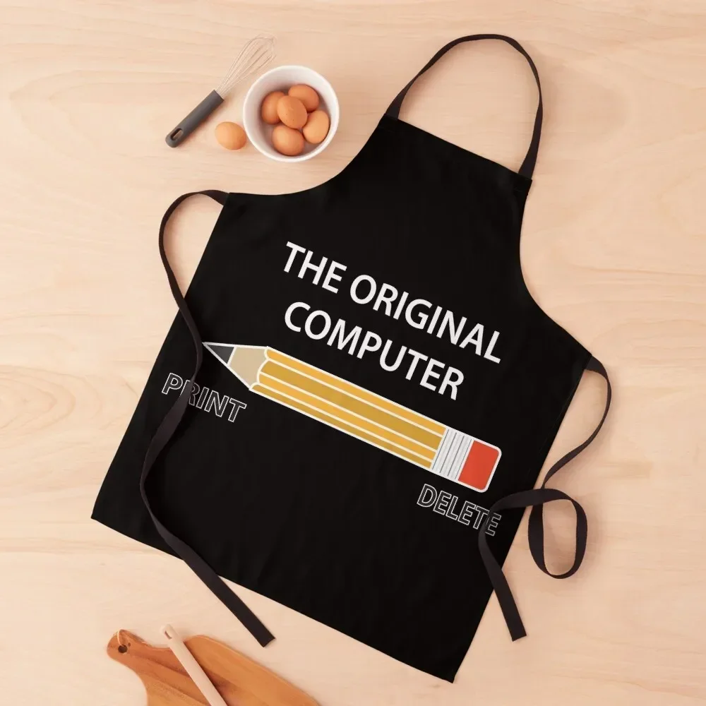 

Оригинальный компьютерный фартук для официанта, инновационные кухонные и домашние принадлежности, Женский кухонный фартук для дома и кухни