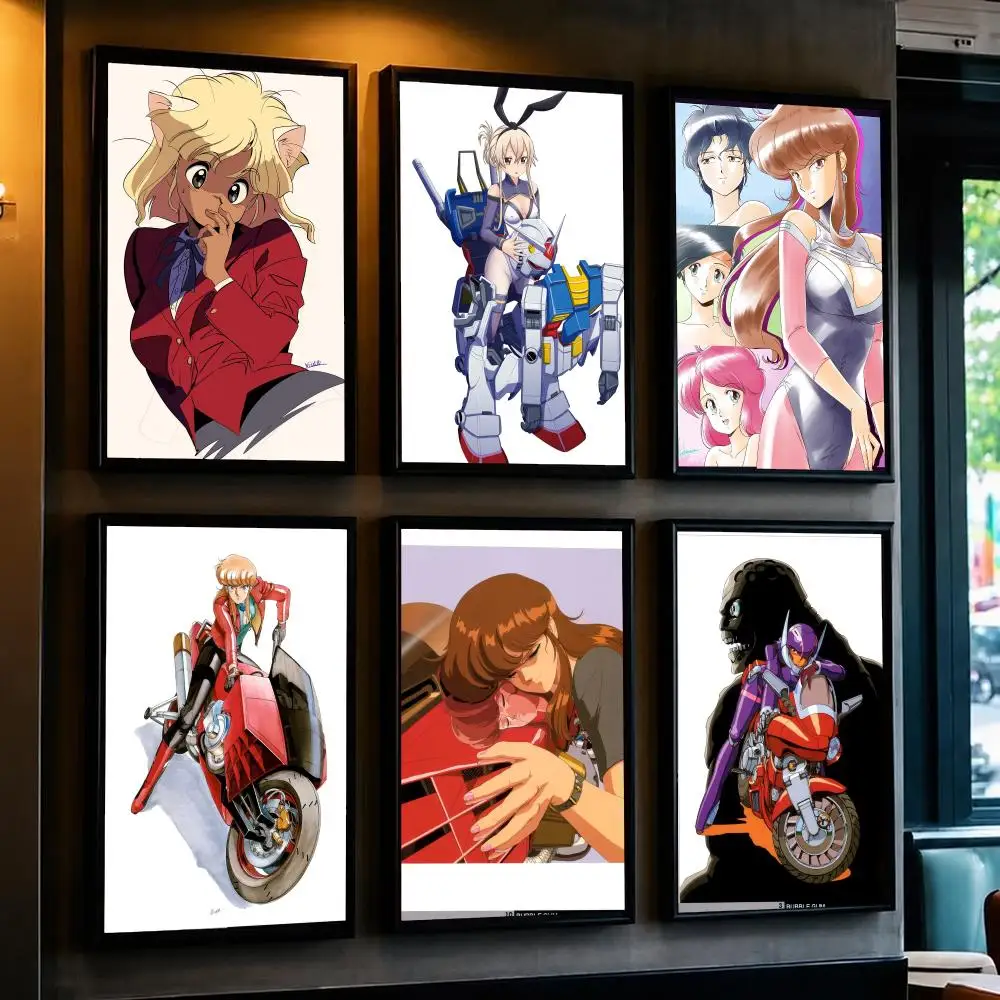 anime B-Bubblegum Crisis-S Poster Removable Wall Sticker for Home Cafe Bar Office Interior Decor