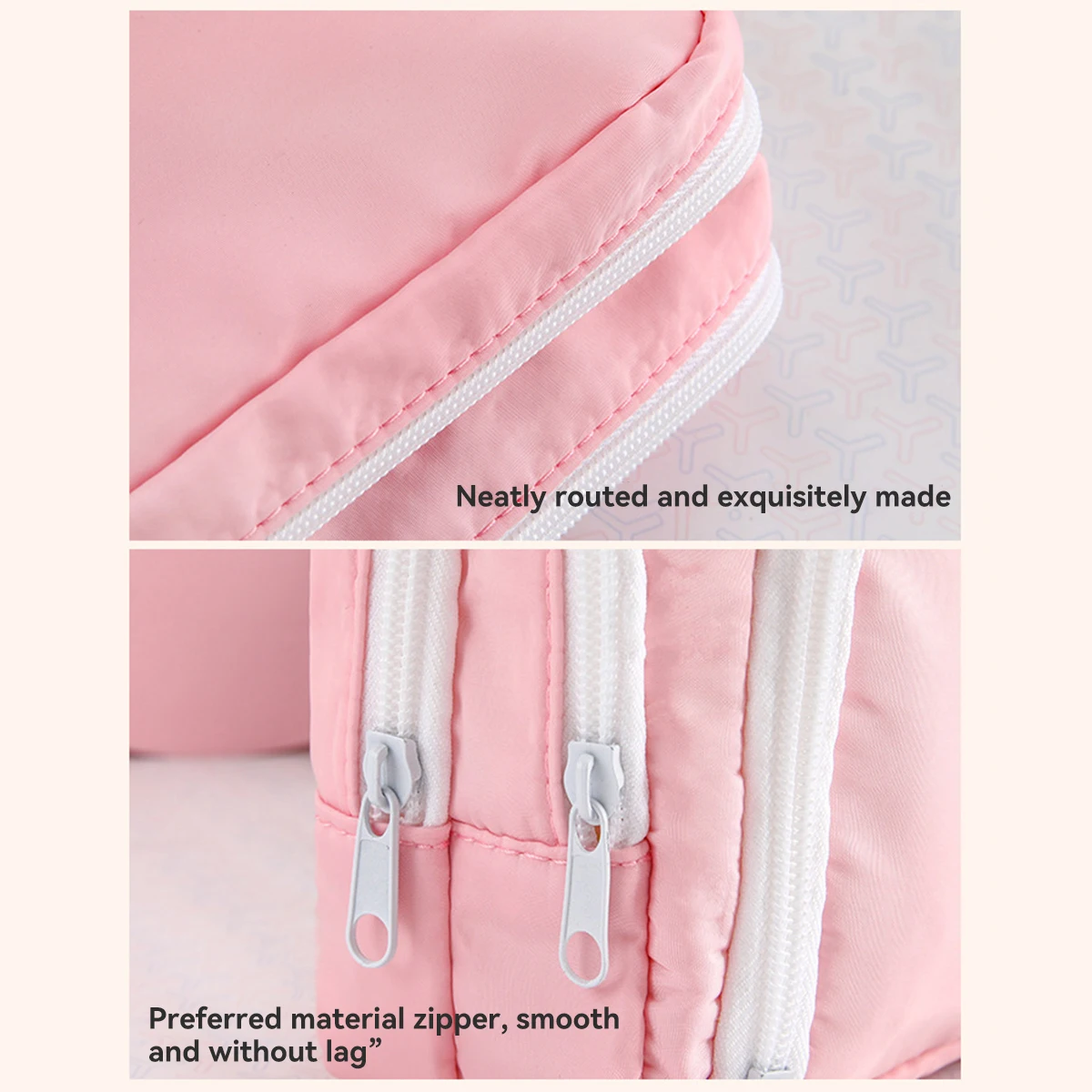 مقلمة بسحاب مكونة من 3 طبقات، سعة كبيرة مقاومة للماء للطلاب والأطفال، حقيبة تخزين قرطاسية للوازم المدرسية