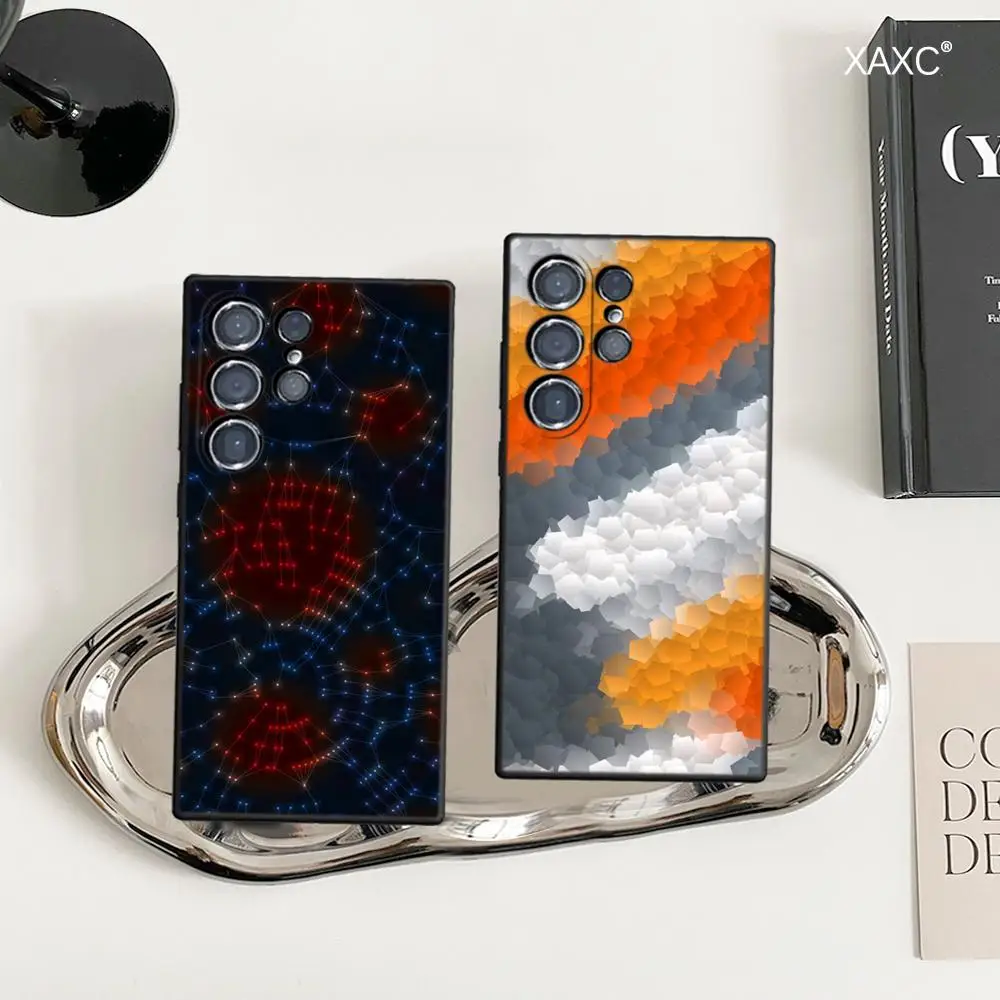 Light-Rhythm Geometry Phone Case For Samsung Galaxy S26 Ultra S25 FE S24 S23 S22 Plus S25 Edge S21 TPU soft shell Covers