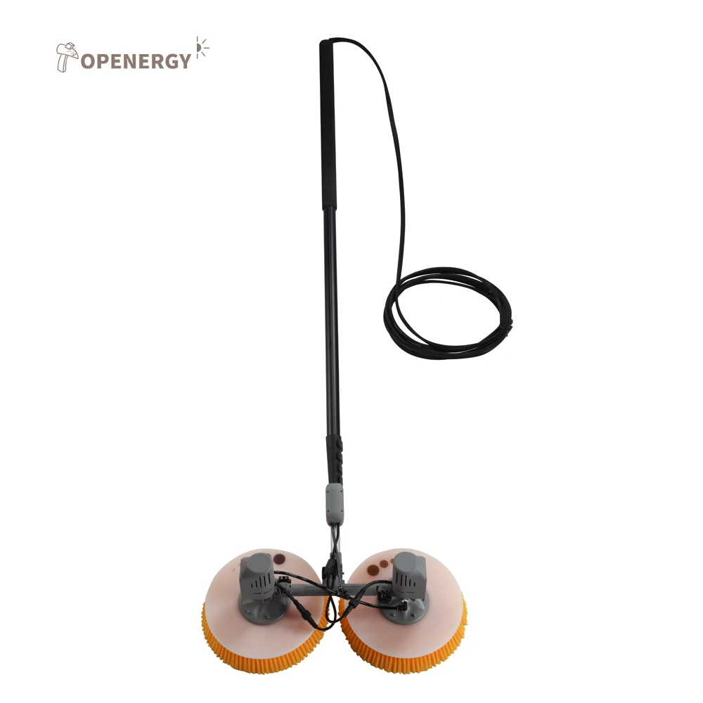Topenergy WSE-G03 Remote Control Solar Cleaner - Double Head Cleaning Brush For Close-Distance Photovoltaic Panels