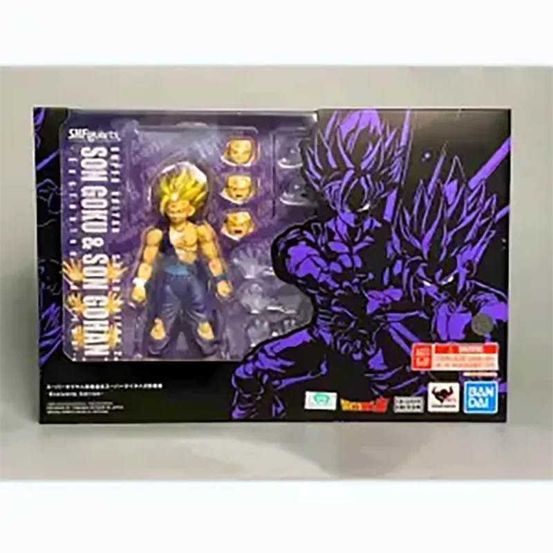 In Stock Genuine BANDAI S.H.Figuarts  Dragon Ball Z SUPER SAIYAN SON GOKU & SON GOHAN Exclusive Edition Anime Action Figure Toys