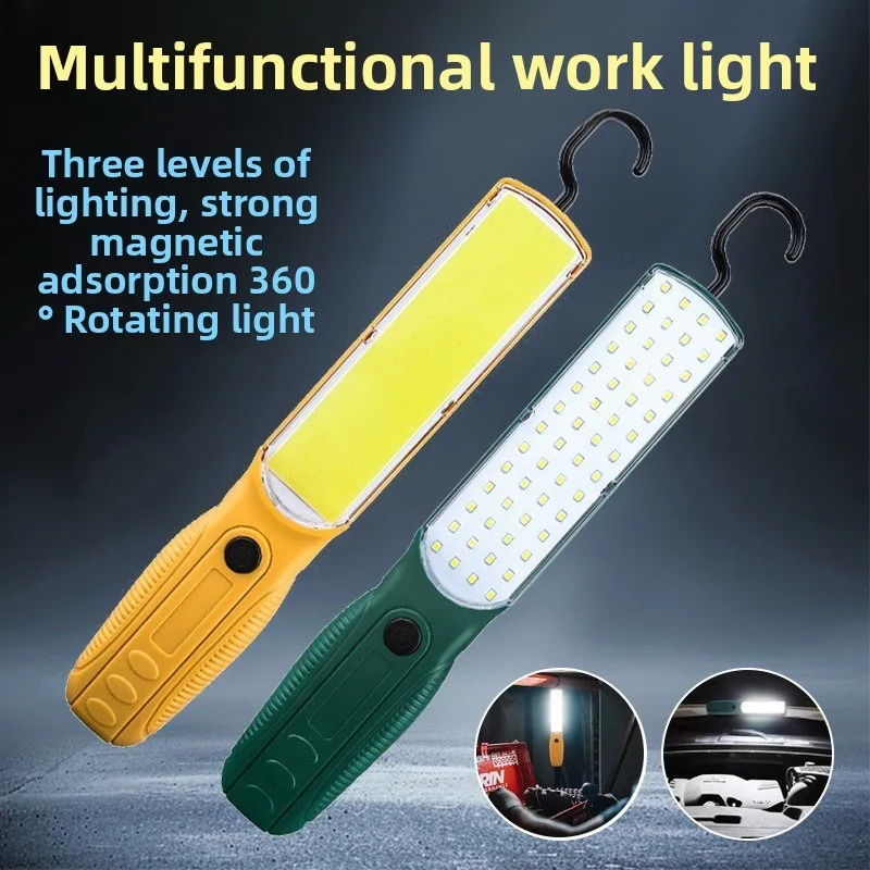 

Наружный супер яркий фонарик — перезаряжаемый, длительный срок службы, крючок/магнит, портативный для обслуживания, аварийного и рабочего освещения