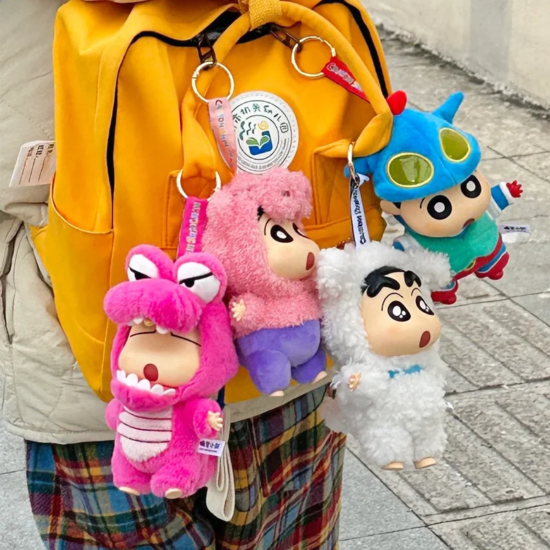 

Слепая коробка и виниловая фигурка Crayon Shin-chan, серия праздничной одежды, пушистая кукла-брелок, загадочная коробка, красивая подарочная приказка