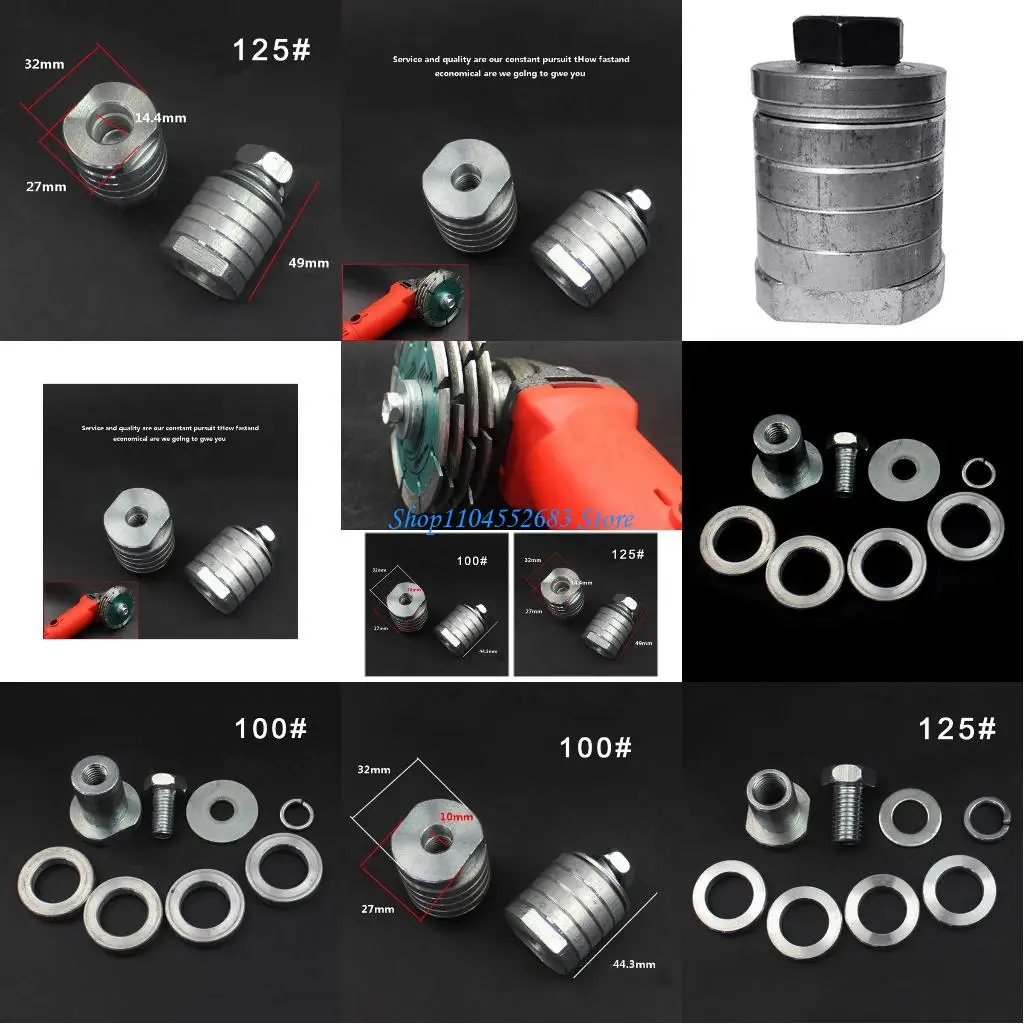 

Y6GD Portable Conversion for Head M14 Grinder To Grooving Machine Adapter 100/125 Type Lock Inner Outer Flange