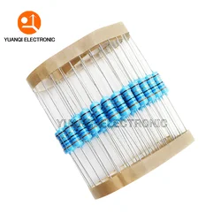 20pcs 1W Metal Film Resistor 1% 1R-2.2M 0.1R 0.22R 1R 150R 1K 3.3K 5.6K 10K 33K 51K 220K 510K 10 33 100 150 220 470 1M ohms