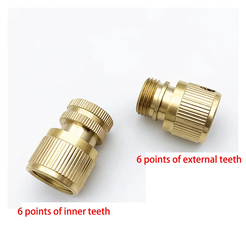 1 Pcs 3/4 Inch Male Female Thread Copper Quick Connector Garden Water Connection Accessories Car Washing Pipe Fittings