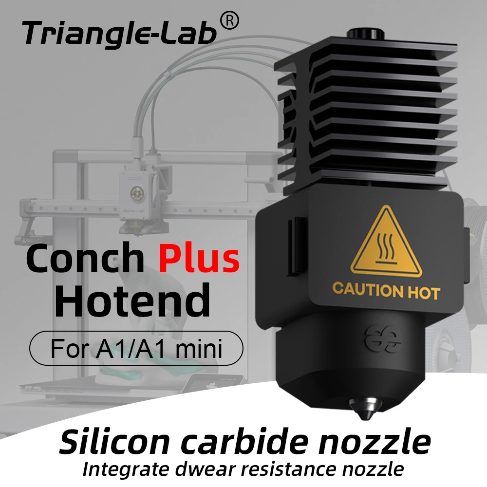 

Trianglelab Phaetus Conch Hotend Plus сопло из карбида кремния/монтажный комплект Hotend высокого качества для деталей Bambu A1/A1mini