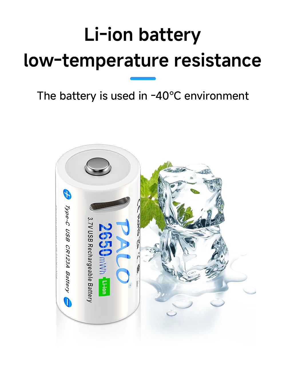 PALO 2-12PCS 2650mWh 3,7 V 16340 16350 Akku USB Lade RCR123 CR123 CR123A Li-Ion Batterien für LED Taschenlampe – Detail 8