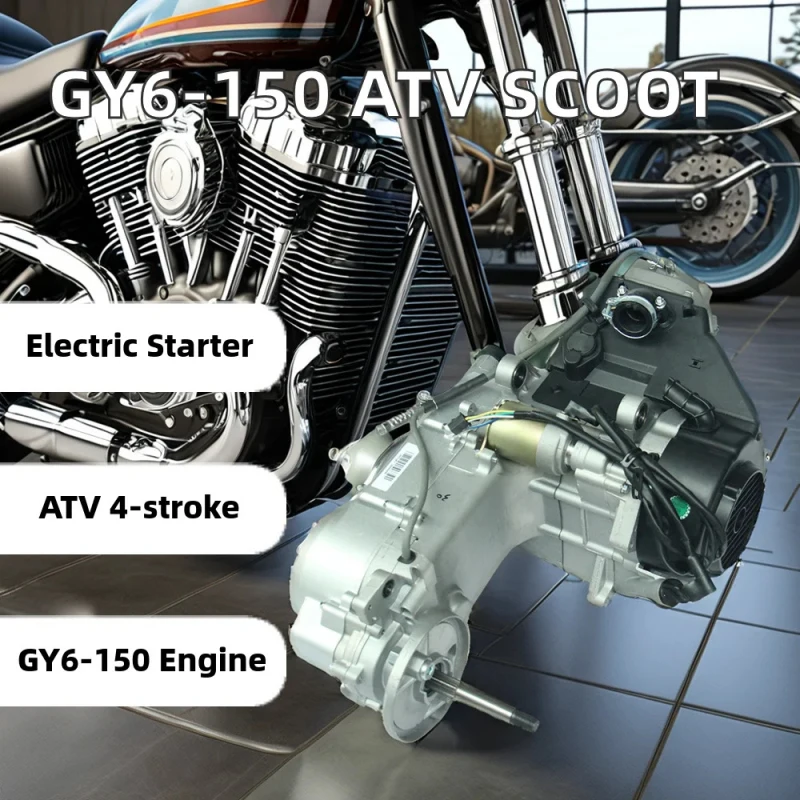 Two-Wheel Scooter with GY6-150 Long-Stroke 4 Stroke Short case Engine New ATV CDI Ignition for Motorcycle Motor Motores De Moto
