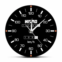 Racing Car Speedometer Decorative Wall Clock For Man Cave Garage Decor Retro Motorsports Guage Design Driving Artwork Wall Watch