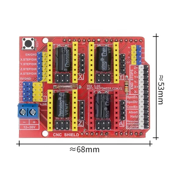A4988 Drive CNC Shield V3 Expansion Board Module Engraver Shield 3D Printer CNC for arduno