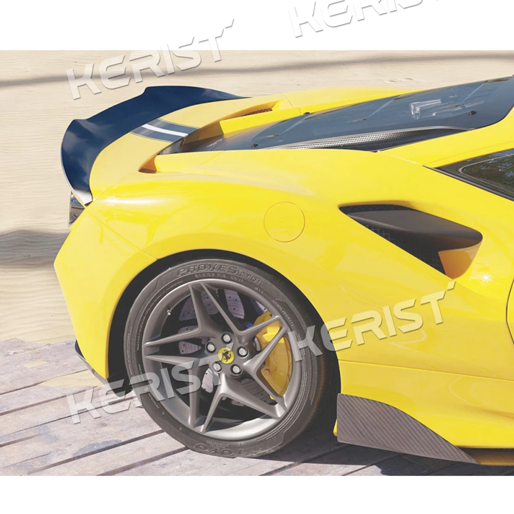 Real Carbon Fiber Rear Trunk Wing Spoiler Lip Wing For Ferrari F8 Tributo  Spider 2019-2023