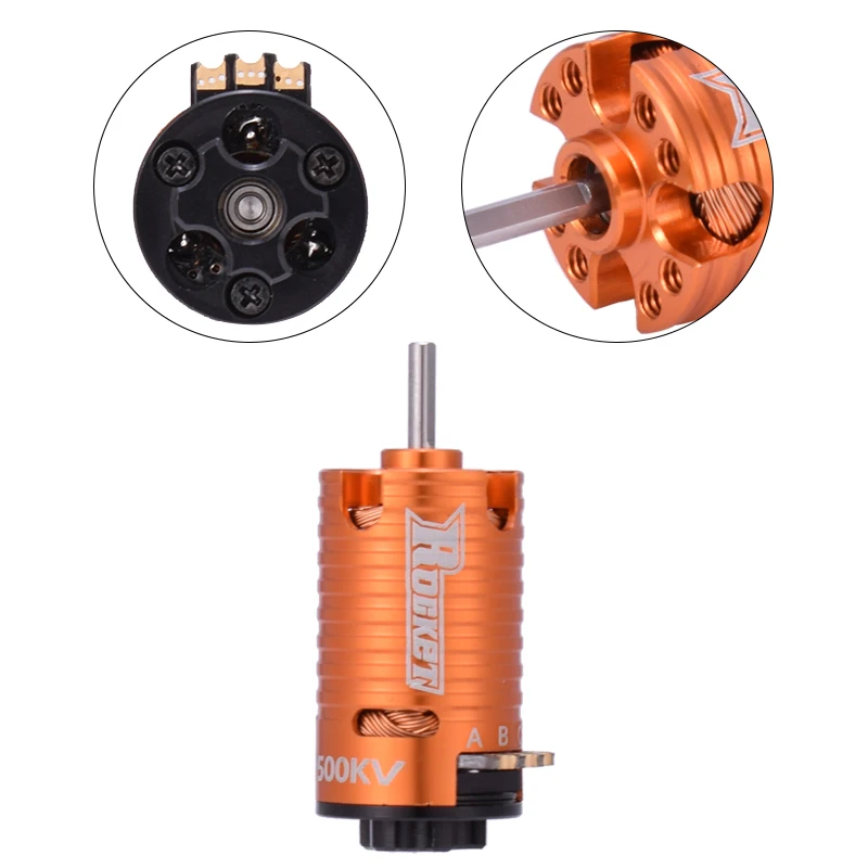 Silnik bezszczotkowy Rocket MINI 1410 2500KV 3500KV 5500KV 7500KV 9500KV do samochodów RC Kyosho Mr03 Pro Atomic DRZ 1/24 1/28 1/32