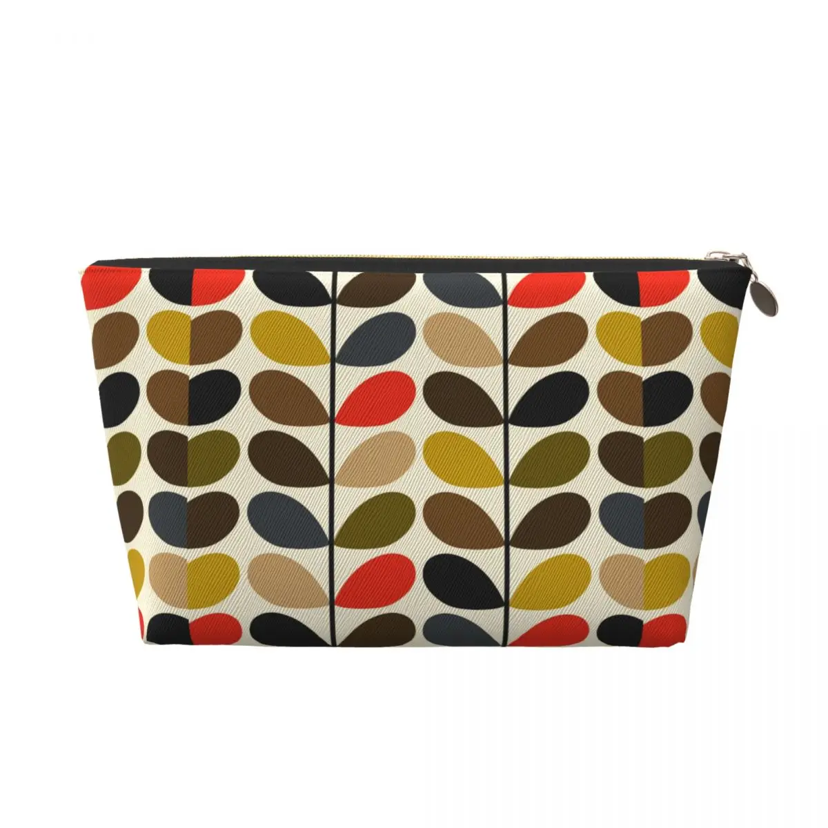 Custom Orla Kiely Abstract Multi Stem Cosmetic Bag Mid Century Scandinavian Geometric Makeup Case Beauty Storage Toiletry Bags