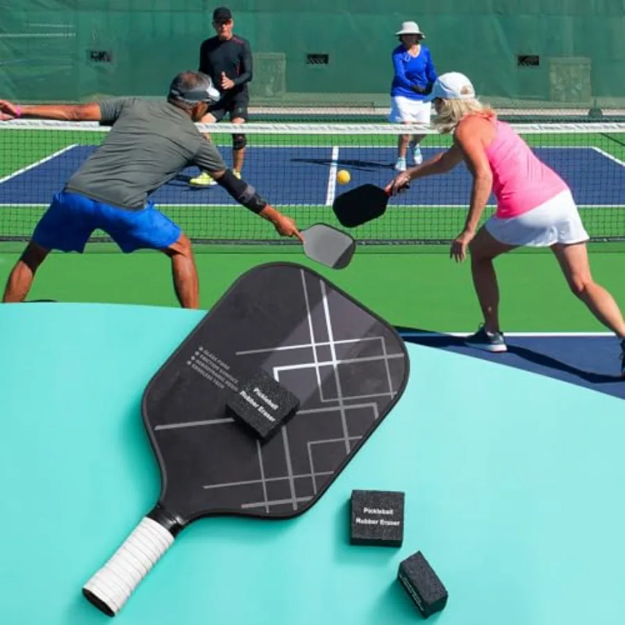 ممحاة مجداف كرة البيسبول أفضل منظف فأر كرة المخلل من ألياف الكربون، شريط مطاطي سريع وسهل لإزالة بقايا الكرة والأوساخ والدقيقة