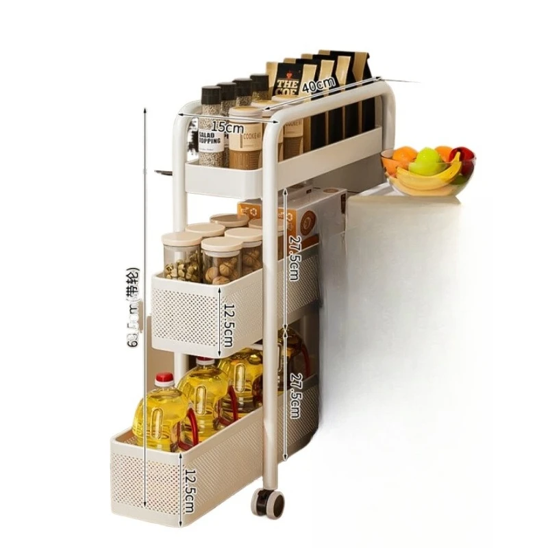 

Stainless steel kitchen crevice rack