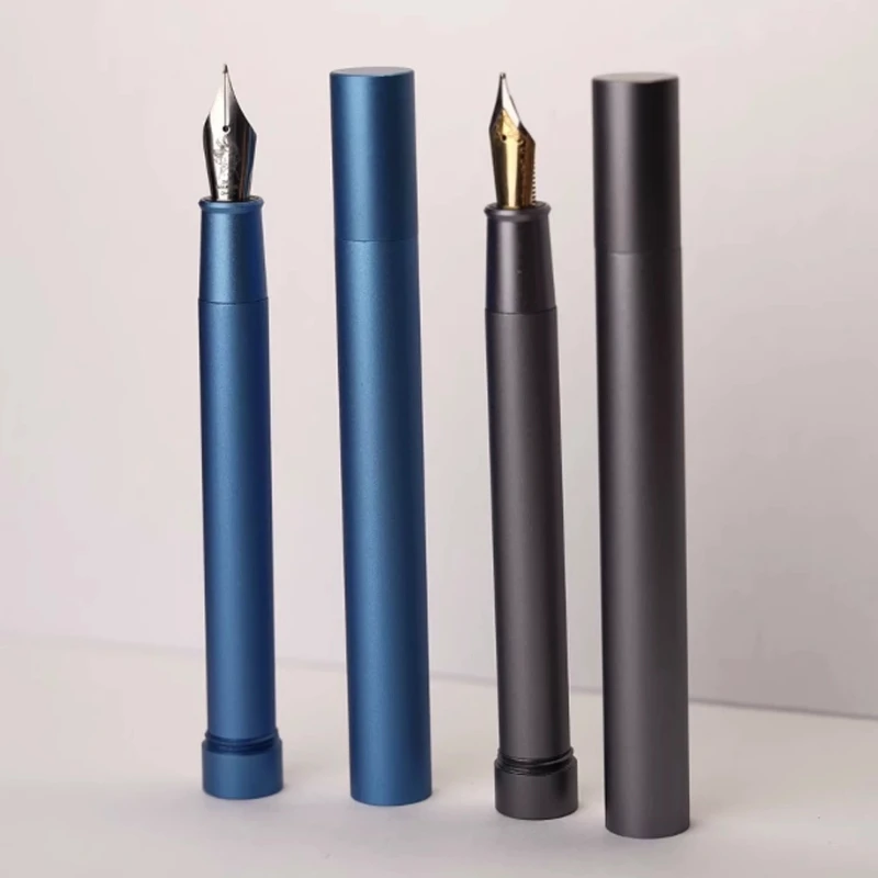 Aluminum sandblasted fountain pen EF/F/M High-grade business calligraphy Luxury Business Stationery Writing Pens Office Supplies