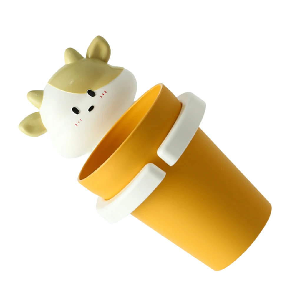 

Cartoon Mouthwash Cup Toothbrush Holder Gargle Bathroom Tumbler Plastic PP Material Lightweight Compact Design Wall Mount Kids