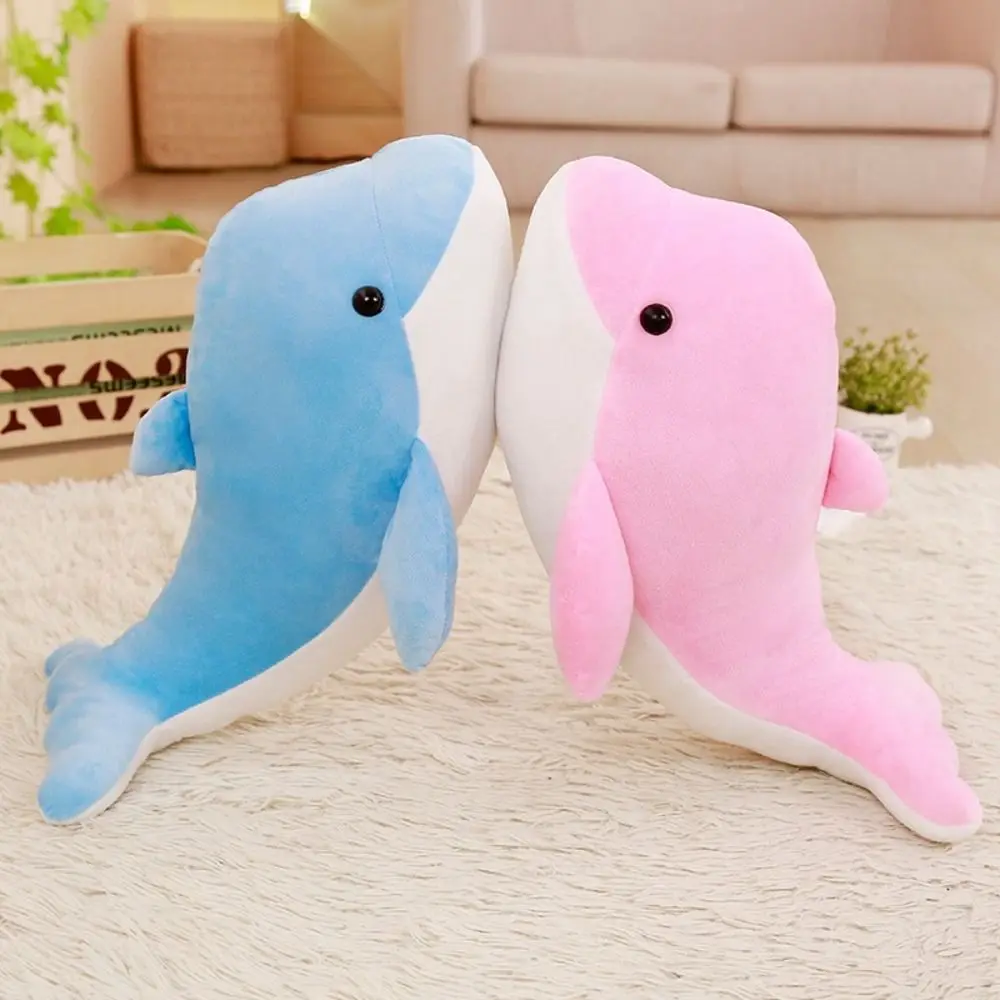 Animal Pillow Pink Dolphin Dolphin Plush Toy Stuffed Soft Dolphin Stuffed Toys 20cm/40cm Lovely Dolphin Sofa Pillow Kids