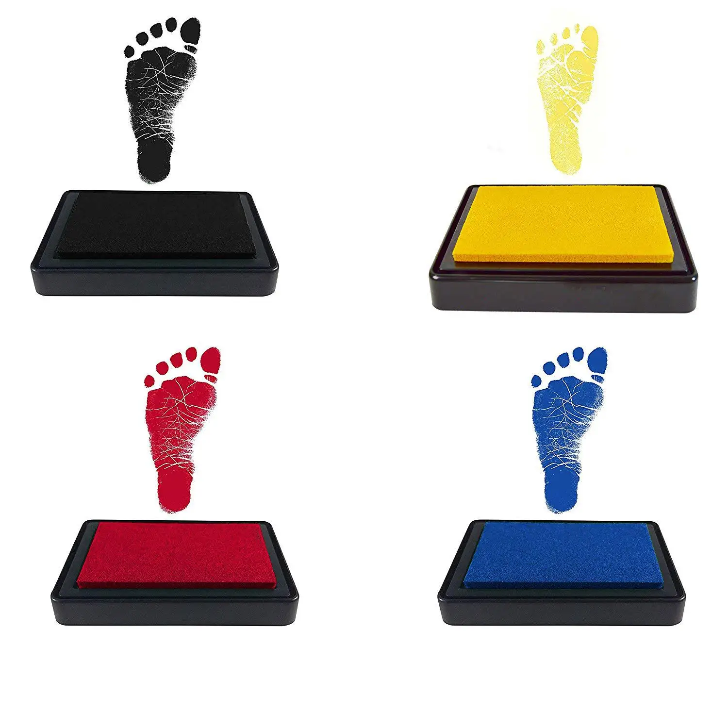 INk Pad for Baby Footprints Pet Paw Print Kit Non-ToxicAcid-Free Easy to Wipe and Wash Off Newborn Gift Long Lasting Keepsakes