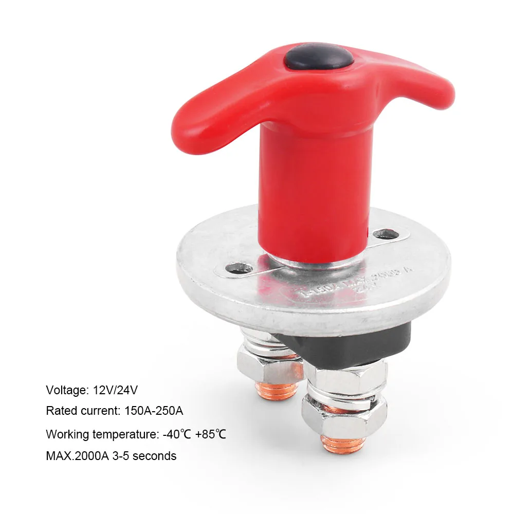 150-250A سيارة شاحنة سيارة مطافئ مفتاح البطارية إمدادات الطاقة حماية التبديل 24 فولت تعديل العالمي لشاحنة سيارة شاحنة مطافئ