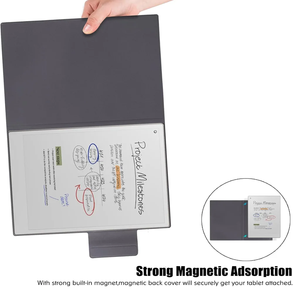 Case for reMarkable Paper Pro 11.8, Flip Folio Ultra Slim Anti-drop Portable Protective Closure Cases with Pen Clasp ﻿