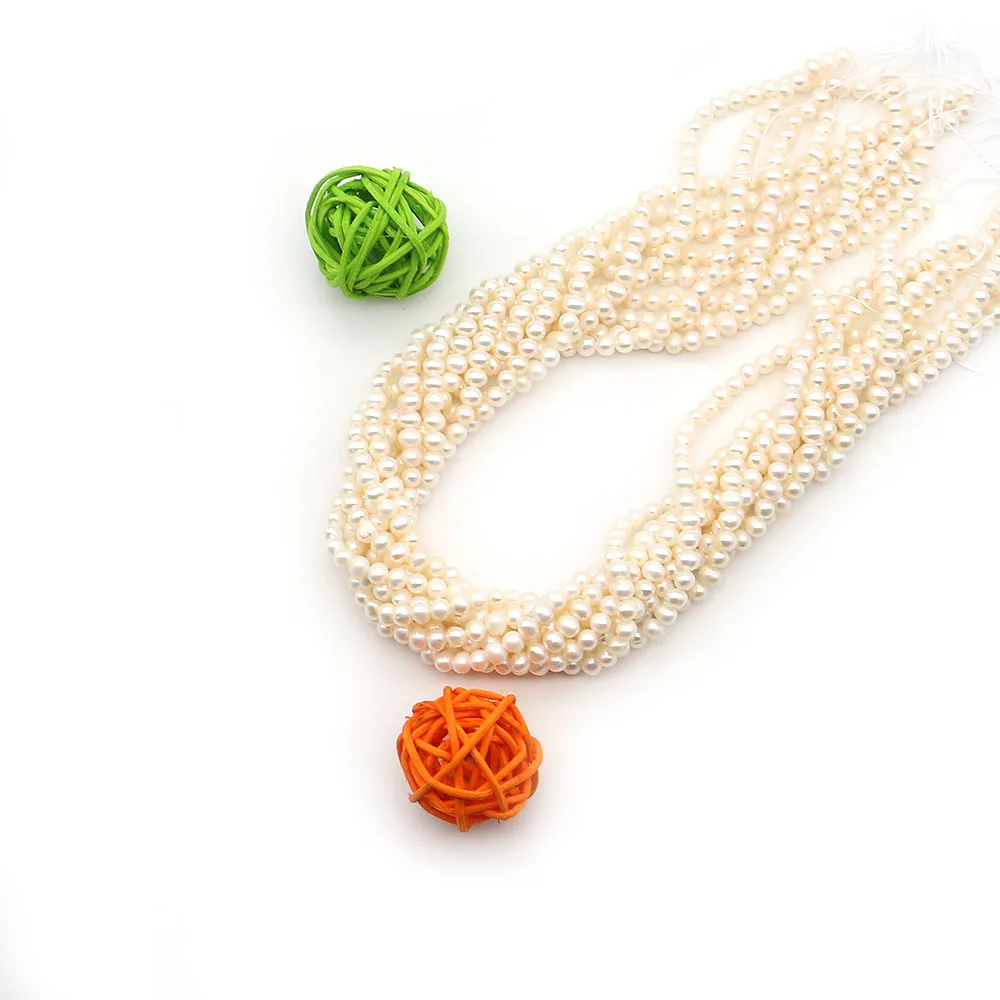 

Неправильной формы круглые жемчужины без нитей с прямым отверстием, натуральный пресноводный жемчуг, для изготовления украшений своими руками, подарки для ожерелий и браслетов, 1 нить