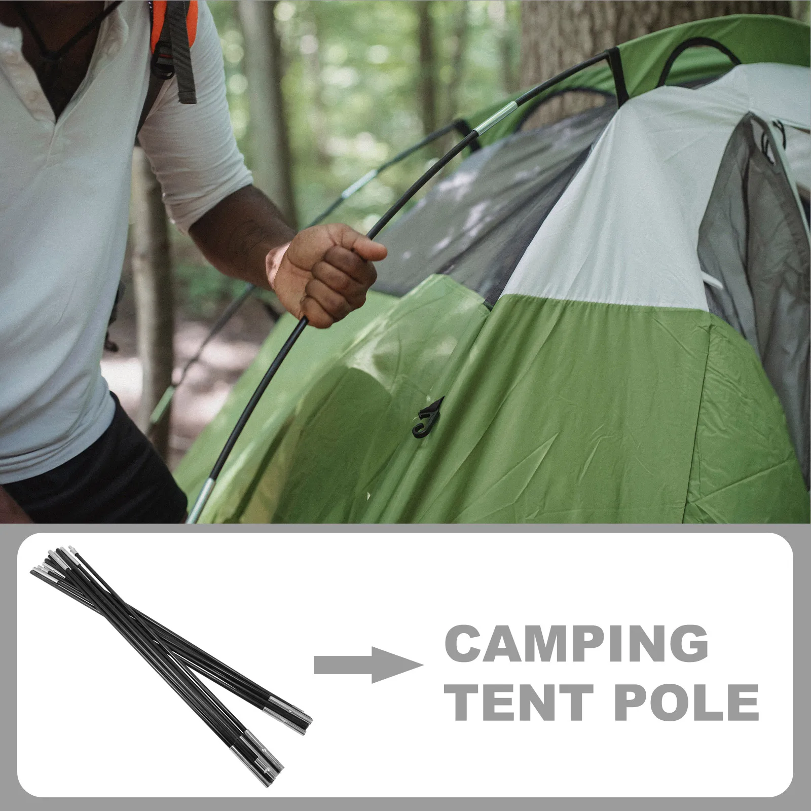 

Tent Pole Accessories Support Frame Replacement Fiberglass Rods Fibreglass Poles for Canopy Outdoor