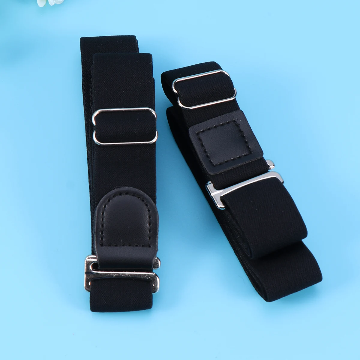 

2Pcs Anti-slip Stays Shirt Stays Belt for Men Women Universal Non-slip Clip Hold Shirt Stay Durable Nylon Belt