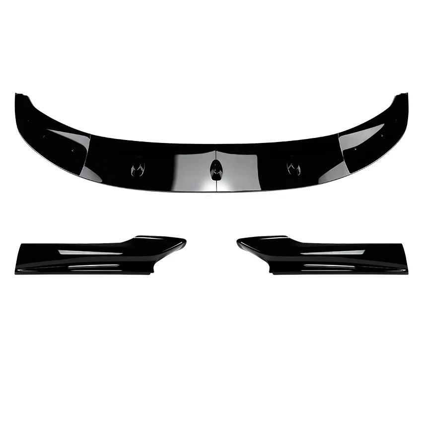 For BMW 5 Series F10 535i 528i M Sport 2011 2012 2013 2014 2015 2016 Front Bumper Lip High Quality ABS Glossy Black Body Kit