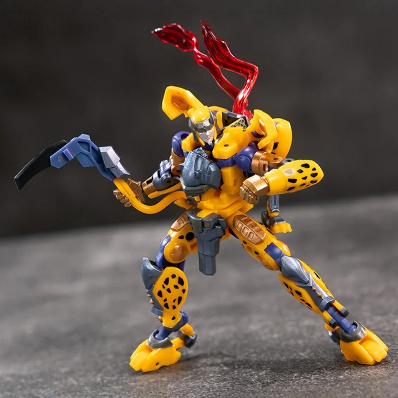 IronFactory EX76 変身アクションフィギュア 9 センチメートルチータートンダーレオパードウォーキングサンダーファングミニスケールコレクションおもちゃギフト