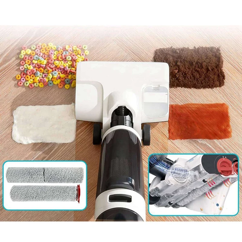 M14K-4Set Brush Roller And Vacuum Cleaner Filter For Roborock Dyad Pro Wet Dry Vacuum Cleaner Spare Parts