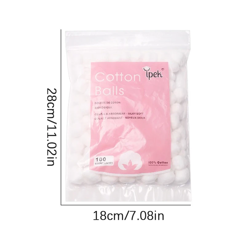 100pcs/pack New Nail Art Tool Nail Remover Cotton Ball Nail Polishing Remover Phototherapy Glue Nail Polish Glue Cotton Ball