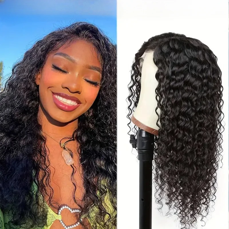 Rosabeauty Deep Wave 13X4 250 Density 13x6 Lace Front Human Hair Wig 40Inch Preplucked Glueless Ready To Go Curly Wig For Women