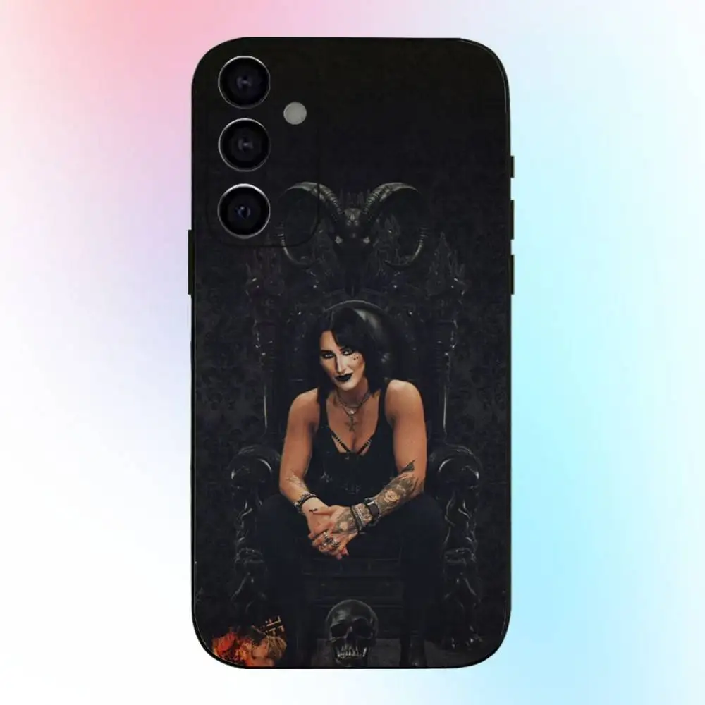 W-Wrestler R-RHEA r-Ripley coque de téléphone pour Samsung Galaxy A73,A72,A71,A70,A53,A52,A51, autres couverture noire souple