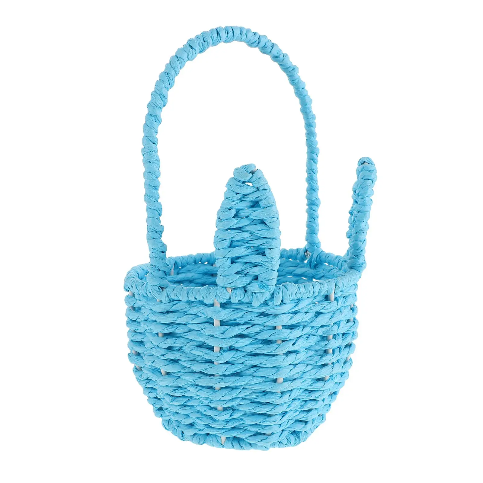 

Woven Flower Basket Mini Cartoon Storage Cute Baskets Paper Rope Holder Small Woven Basket Decorative Candy