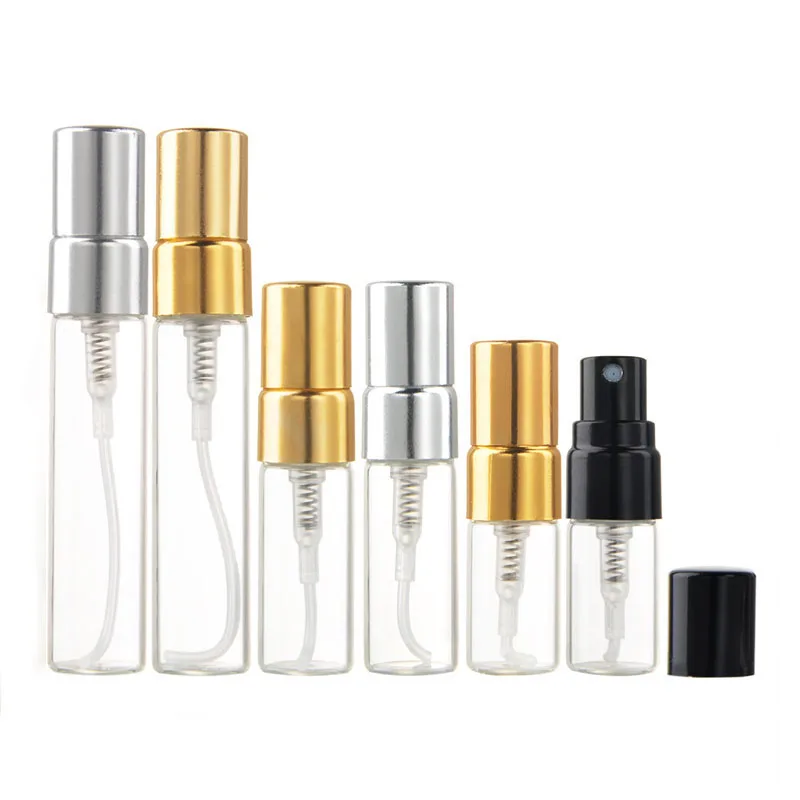 2 3 5 10ml Sample Refillable Perfume Empty Mini Travel Spray Bottle Atomizer Container