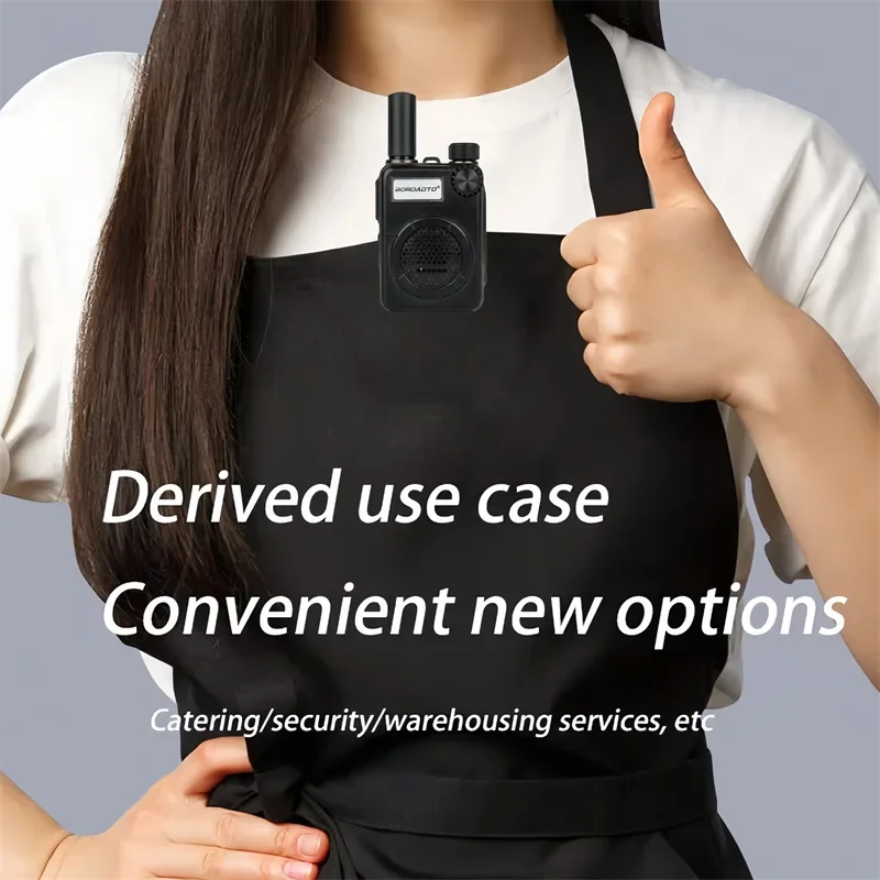 جهاز اتصال لاسلكي صغير USB شحن PMR/FRS راديو ثنائي الاتجاه ثنائي PTT طويل المدى محمول للاتصالات المكتبية في الفندق والمقهى