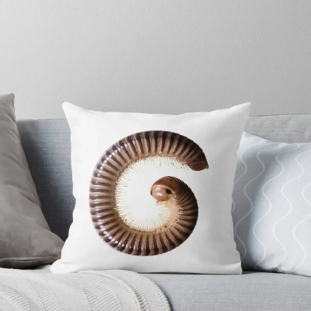 

Cute Millipede (Diplopoda Diplocheta) Throw Pillow Custom Cushion Photo christmas cushions covers Custom Cushion pillow