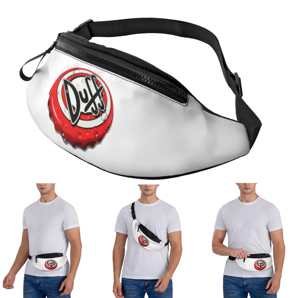 

Crossbody Waist Bag Duff Beer Men Women Fanny Pack Traveling Running Money Phone Pouch