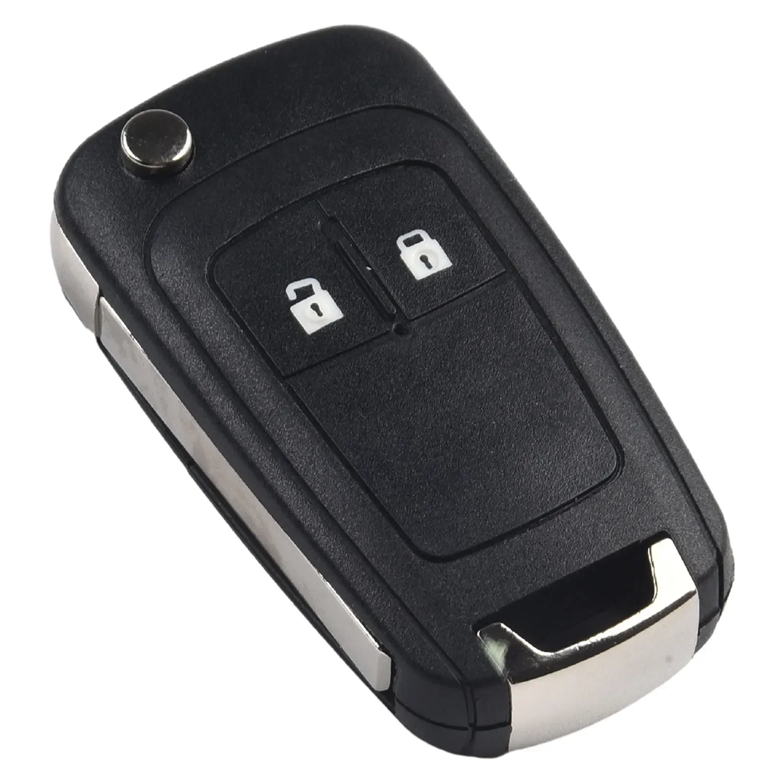 Car 2-button Folding Key Case Cover Folding Key Housing Black Key Shell Without Battery For Opel Zafira Mokka Karl Insignia