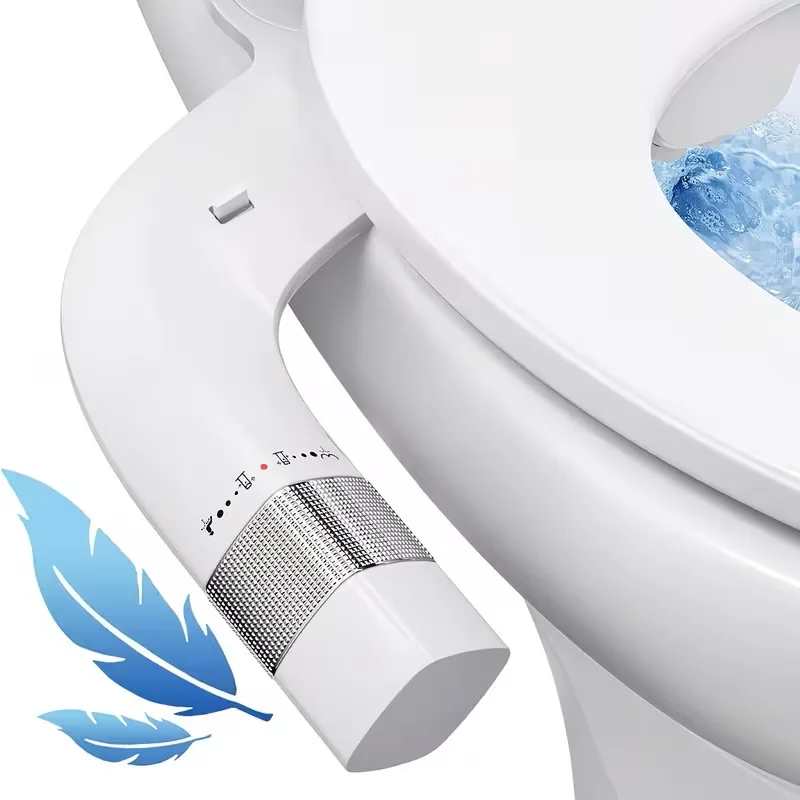 

Bidet Attachment for Toilet, Dual Nozzle Bidet Toilet Seat, Non-Electric Ultra-Thin Bidets for Existing Toilets, Rear/Feminine Wash with Adjustable Water Pressure (White) Gifts Suitable for Father's Day