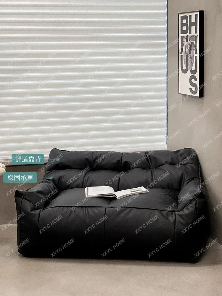 

Internet Celebrity Ins Living Room Lazy Sofa Light Luxury Double Tatami Creative Leather Chair
