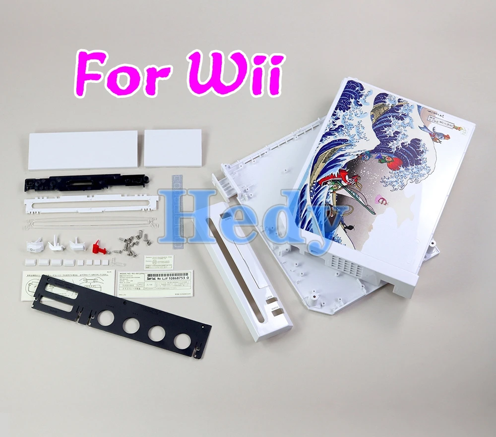 

1PC White Housing Shell With Button For Nintend Wii Console Pattern Full Case Cover Replacement