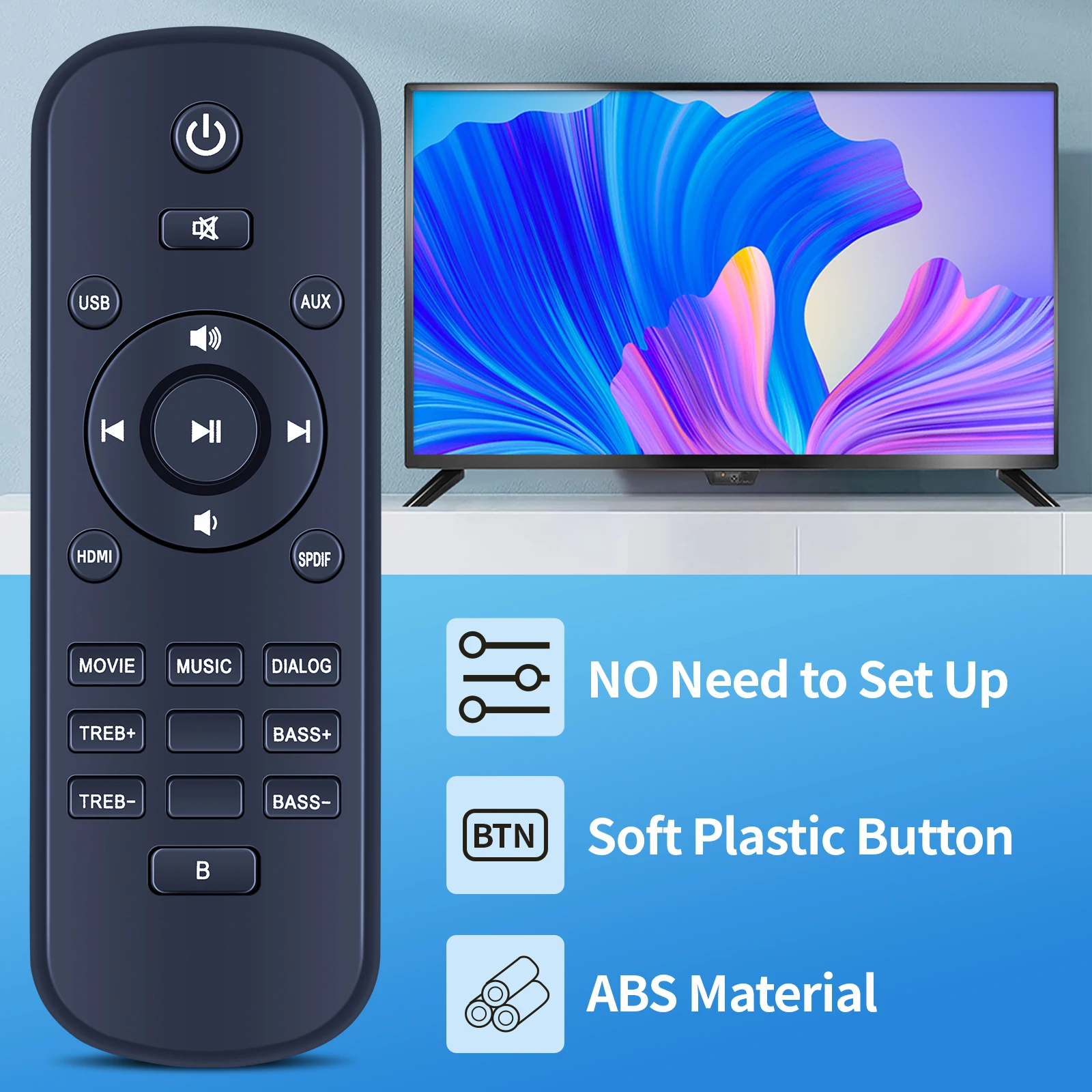 

New Remote Control For YOKARTEE S20L 23-inch TV Soundbar