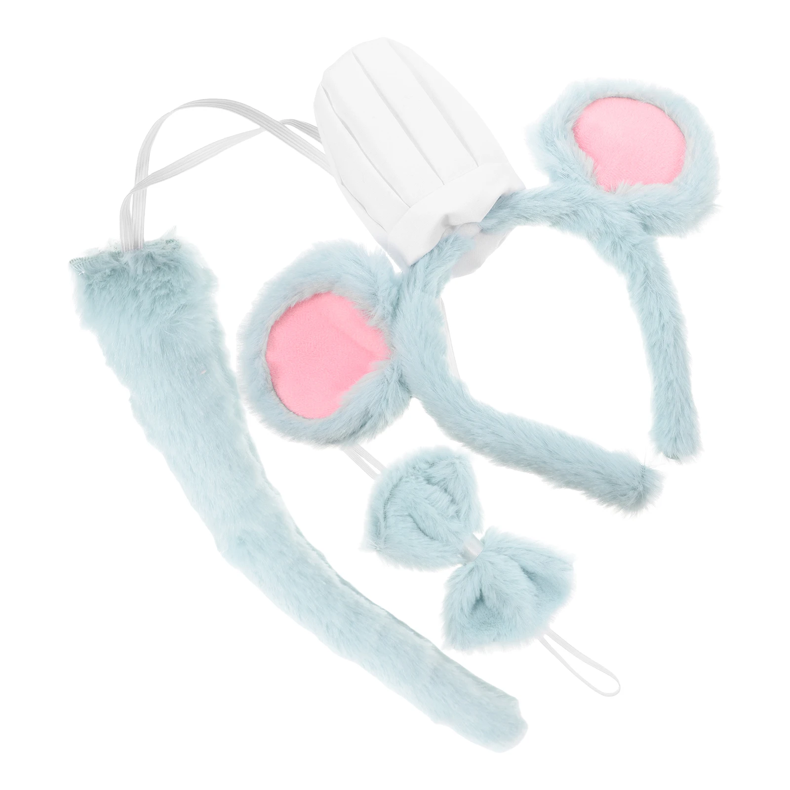 Muiskostuum Set Voor Kinderen Volwassen Muizen Oren Hoofdband Muis Neus Staart Strikje Dieren Kostuum Accessoires Carnaval Party Cosplay