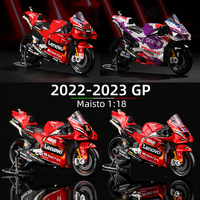 Maisto 1:18 2023 GP Ducati Lenovo Team Motorcycle Racing Model 1# Bagnaia 23# Bastianini Moto Toy Desmosedici