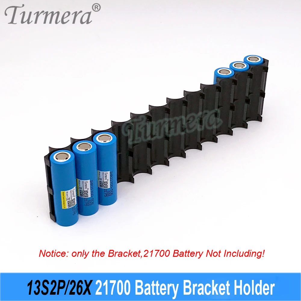 Turmera 18650 21700 Battery Holder 5S 7S 10S 13S Bracket Spacer Assemble for 12V 36V 48V Electric Bike or E-scooter Battery  Use