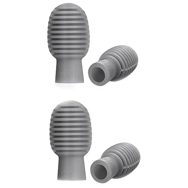 SOLO Drum Stick غلاف من السيليكون، مجموعة صوت ضعيفة، أكمام واقية لعصا الطبل (رمادي)-ABJQ #2